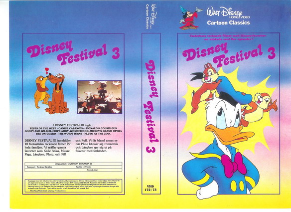 172/73 DISNEY FESTIVAL 3 (VHS)